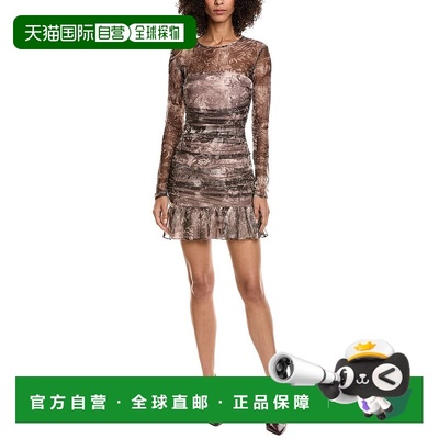 自营Amanda Uprichard Kiana Dress - brown 美国奥莱直发