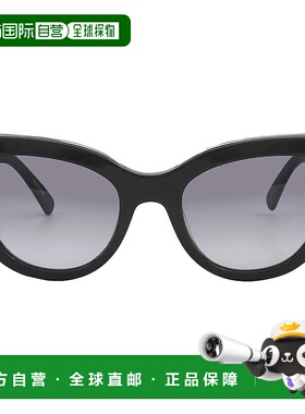 自营Longchamp Grey Cat Eye Ladies Sunglasses LO686S 001 51 -