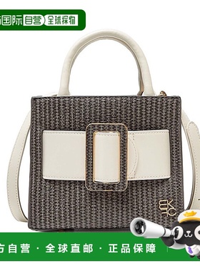 自营mia k collectionMia K的Tilly Mini女式手提包-灰白色 美国