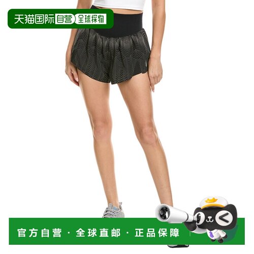 自营Free People Carpe Diem Reflective Short - black 美国奥莱
