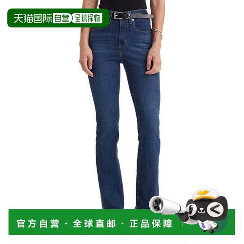 自营Levi's 725 Bootcut牛仔裤女式蓝色深洗高腰拉链Fly PALL434-