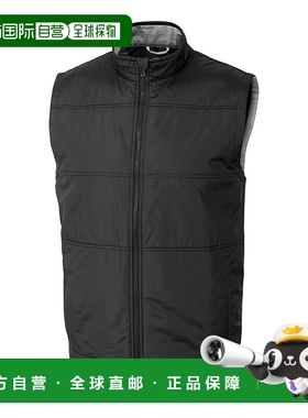 自营 cutter & buckCutter&Buck隐形混合绗缝男式高大防风背心-黑