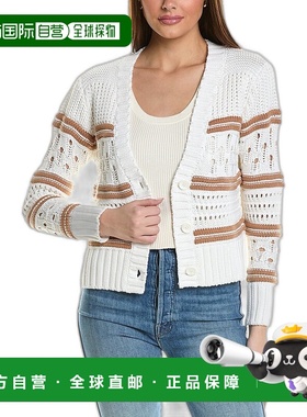 自营 autumn cashmere秋季羊绒厚开衫 - 白色 美国奥莱直发