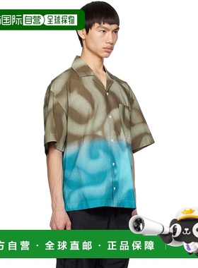 1h可退 【美国直邮】Awake NY|棕色 & 蓝色渐变衬衫