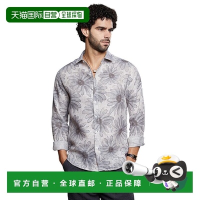 自营campus sutraMen's Coin Grey Gloomy Daisy Shirt - grey 美