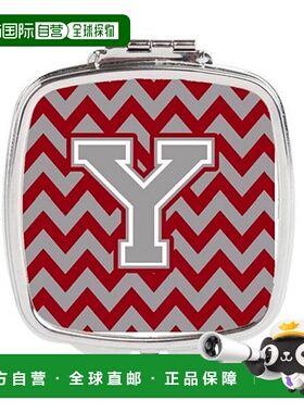 自营 Carolines Treasures CJ1043-YSCM 字母 Y 雪佛龙深红正品