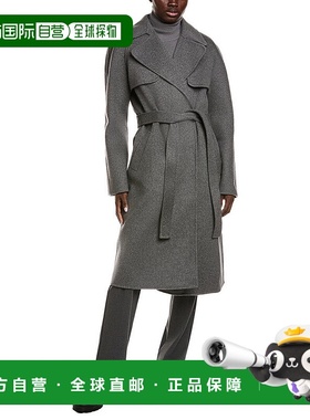 自营michael kors collectionMichael Kors系列Melton羊毛风衣-灰
