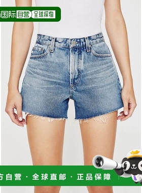自营AG Adriano Goldschmied Alexxis Short Women Blue Denim Ra