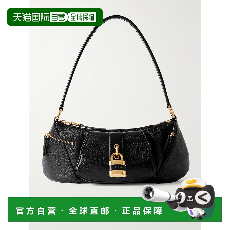 1h可退 香港直邮潮奢 Chloe 蔻依 女士 99 鎖扣細部單肩包 CHC24A