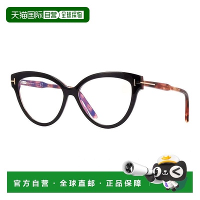 自营Tom Ford Eyeglasses Cat Eye Full Rim, Black/havana Frame