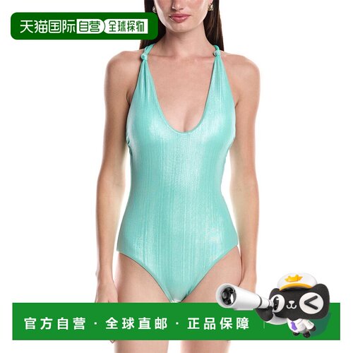 自营BECCA by Rebecca Virtue Origami Knotted One-Piece - blue