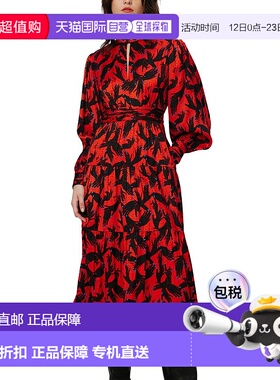 自营 Diane von Furstenberg Sai 连衣裙 - 红色 美国奥莱直发