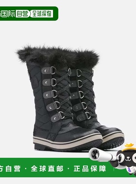 自营Kids Sorel Tofino II NY2419-010 Black Faux Fur Waterproo