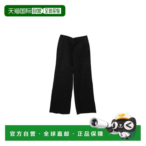 自营Adam Lippes Tailored Pants in Black Cotton - black 美国