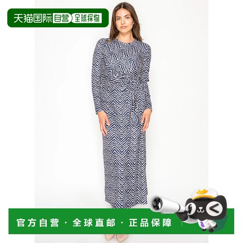 自营yal new yorkNavy Patterned Long Sleeve Dress - navy 美国