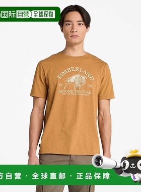 自营 timberland男士图案短袖T恤-复古白色 美国奥莱直发