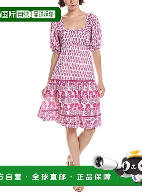 自营 Ro's Garden Tamara Midi连衣裙-粉红色 美国奥莱直发