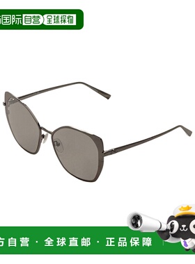 自营 Longchamp女式56毫米银色太阳镜-银色 美国奥莱直发