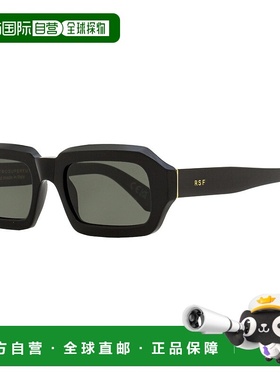 自营 Retrosuperfuture 中性款矩形太阳镜 Fantasma 17I 黑色 54