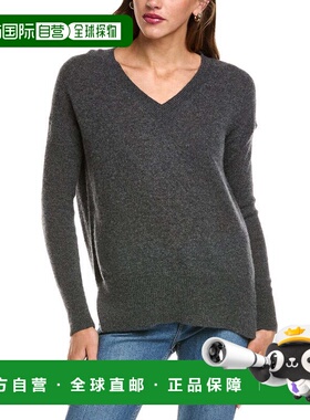 自营philosophy Oversized V-Neck Sweater - grey 美国奥莱直发