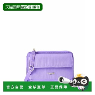自营baggallini RFID Phone Wallet Crossbody Bag - lavender su