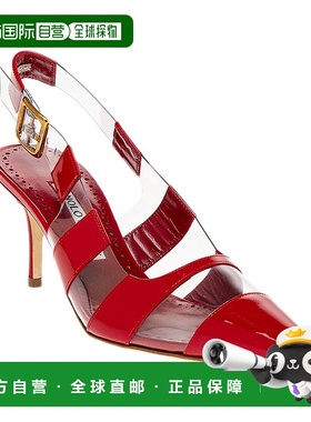 自营 Manolo Blahnik Uxra 漆皮高跟鞋 - 红色 美国奥莱直发