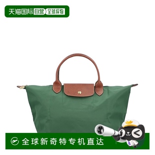Pliage原創(chuàng)中號(hào)帆布手提包 自營(yíng) 綠色 Longchamp 美國(guó)奧萊直發(fā)