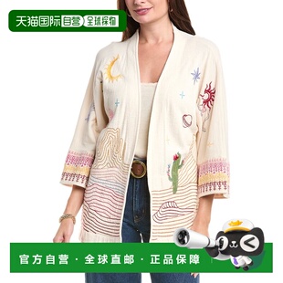 自营 johnny was约翰尼是比亚短和服-米色 美国奥莱直发外套