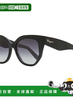 自营salvatore ferragamoFerragamo女士雕刻猫眼太阳镜SF1061S 00
