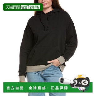 自营WeWoreWhat Oversized Hoodie - Black 卫衣帽衫美国直发奥莱