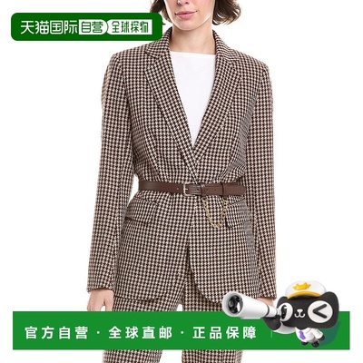 自营Anne Klein Jacquard Jacket - Brown 外套美国直发奥莱