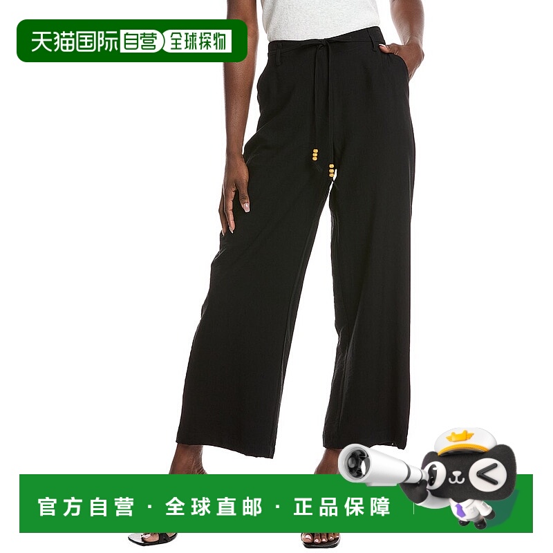 自营 Vince Camuto长裤-黑色 美国奥莱直发阔腿裤女装休闲裤