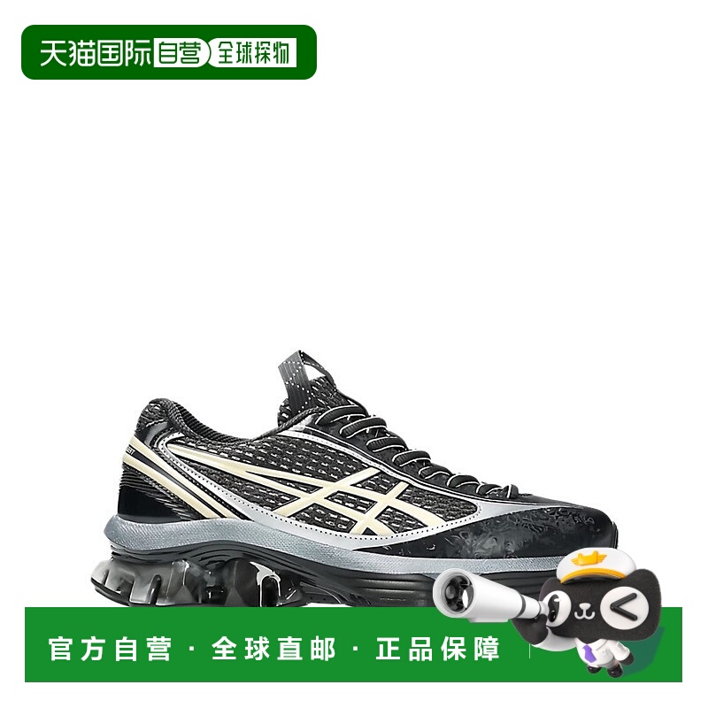 自营asicsGel Kinetic Fluent运动鞋，纹理鞋面和雕刻设计-多色