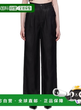 1h可退 香港直邮潮奢 ANINE BING 女士 黑色 Carrie 长裤 A033269