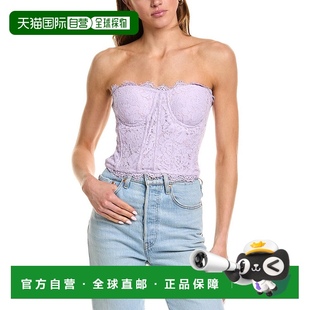 美国奥莱直发 紫色 自营generation love世代之爱恩雅蕾丝上衣