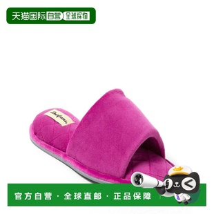 自营Dearfoams Women's Beatrice Microfiber Velour Shower Slid