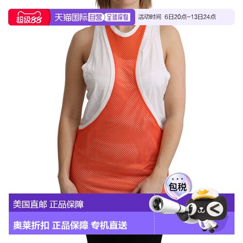 自营Dsquared2  Crewneck Sleeveless Tank T-shirt Dress Women'