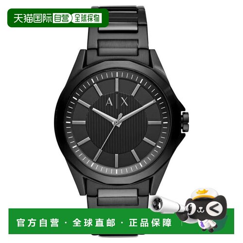 自营Armani Exchange Men's Drexler Black Dial Watch - black
