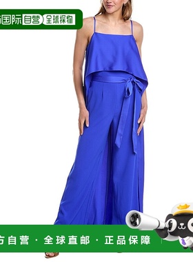 自营 Black Halo Valeria 连体裤 - 蓝色 美国奥莱直发连衣裙吊带