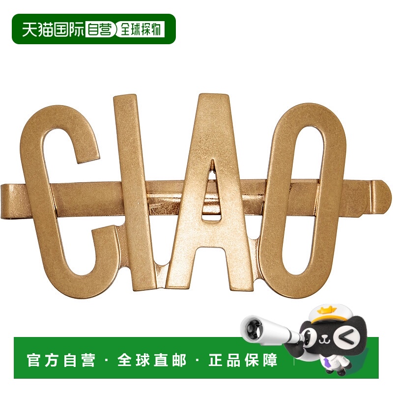 1h可退 香港直邮潮奢 Moschino 莫斯奇诺 女士 金色 Archive Grou