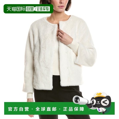自营T Tahari Vegan-Fur Jacket - white 美国奥莱直发