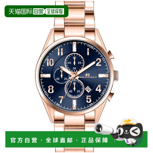 自营Oceanaut Men's Escapade Blue Round 46mm - blue 美国奥莱