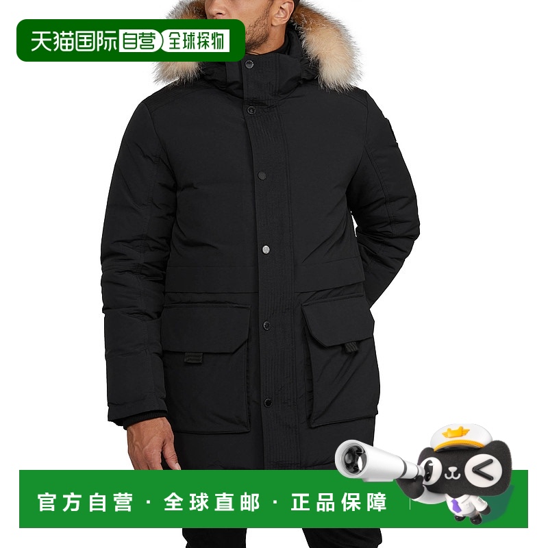 自营 Pajar 男式 Parsenn 派克大衣，带可拆卸兜帽和毛皮饰边 - /