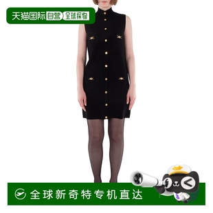 黑色 自營 美 Shift針織羊絨混紡迷你連衣裙 Versace Medusa