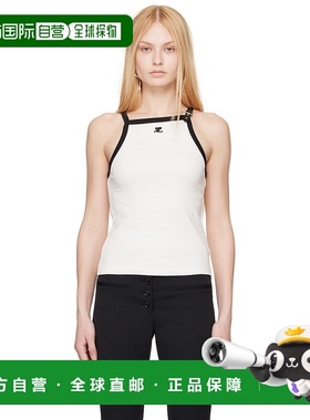 1h可退 香港直邮潮奢 Courreges 女士 白色针扣背心 124JDE067JS0