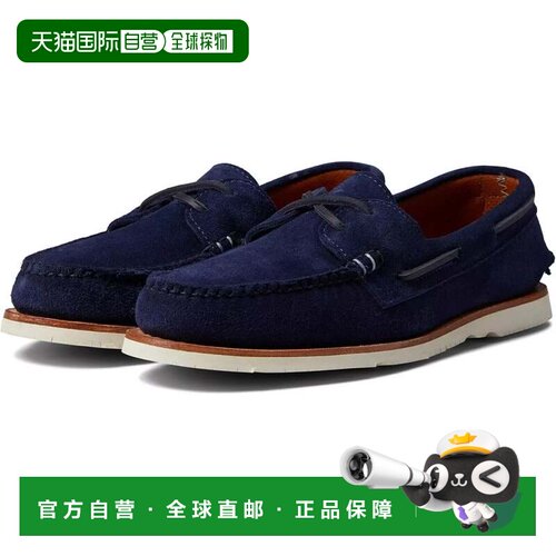 自营Sperry Top Sider ST22933-410男式美码9号蓝色绒面拖鞋休闲K