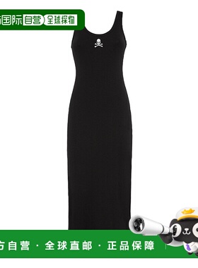自营 philipp pleinLong Dress - black 美国直发针织连衣裙