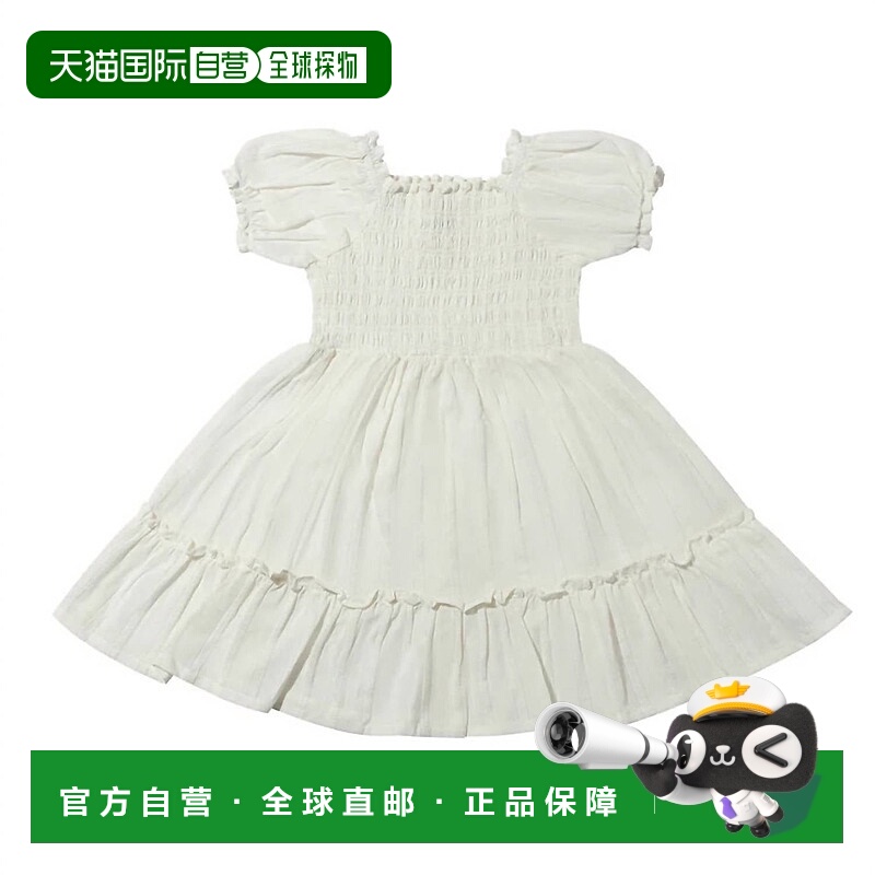 自营vignette象牙色女孩德利亚连衣裙 美国奥莱直发