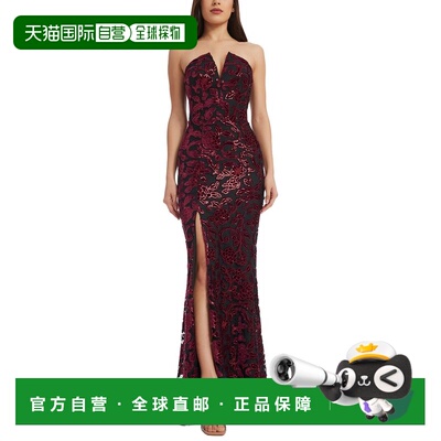 自营Dress The Population Fernanda Maxi Dress - red 美国奥莱