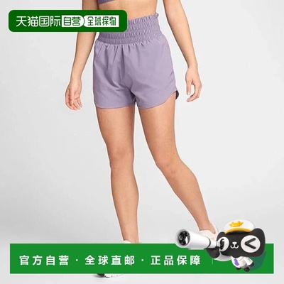 自营Nike One Shorts Women's  Purple Dri-FIT Brief-Lined Ultr